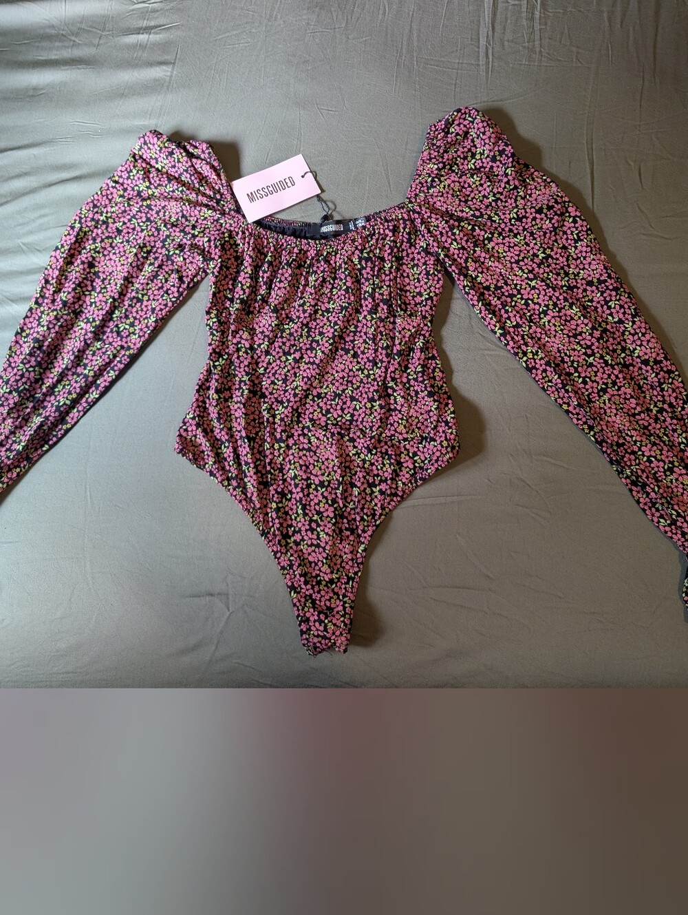 New With Tags Balloon Sleeved Bodysuit